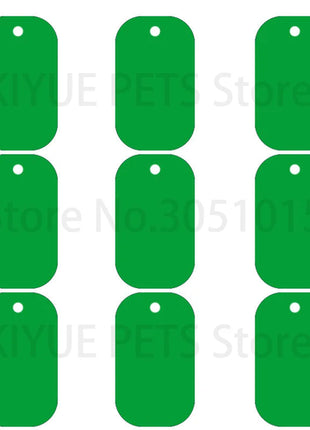 20Pcs Pet Id Dog Tag Aluminum Military Army ID Tag Name Blank Dog Tags