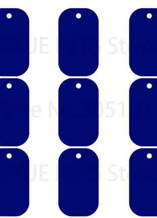 20Pcs Pet Id Dog Tag Aluminum Military Army ID Tag Name Blank Dog Tags
