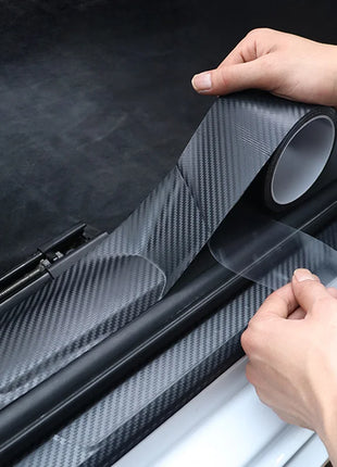 Carbon Fiber Sticker Car Door Sill Protector Film Auto Door Sill Edge