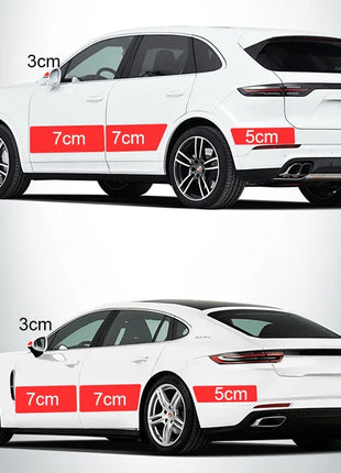 Carbon Fiber Sticker Car Door Sill Protector Film Auto Door Sill Edge