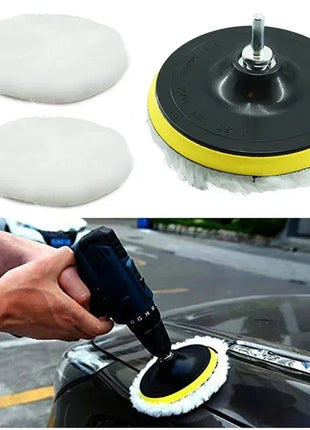 5PCS 3/4/5/inch Polishing Kit Polishing Pad Car Waxing Sponge Disk