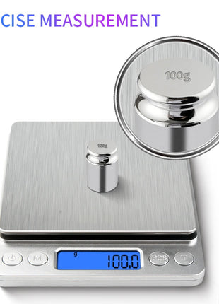500g/0.01g Jewelry Portable Scale 3kg/0.1g Digital Display Scale
