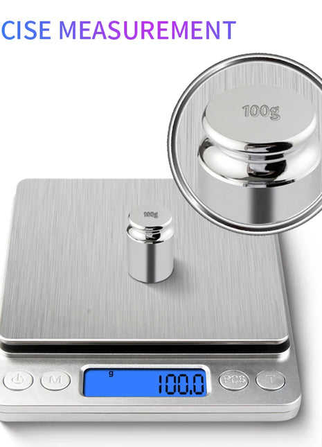 500g/0.01g Jewelry Portable Scale 3kg/0.1g Digital Display Scale
