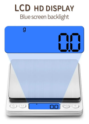 500g/0.01g Jewelry Portable Scale 3kg/0.1g Digital Display Scale
