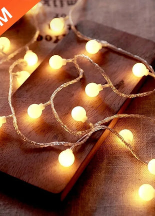 10M USB/Battery Power Ball LED String Lights Garland Lights  Outdoor