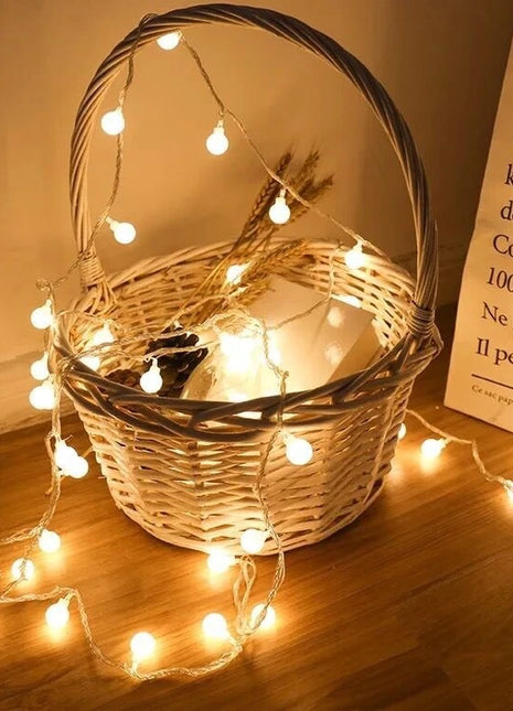 10M USB/Battery Power Ball LED String Lights Garland Lights  Outdoor