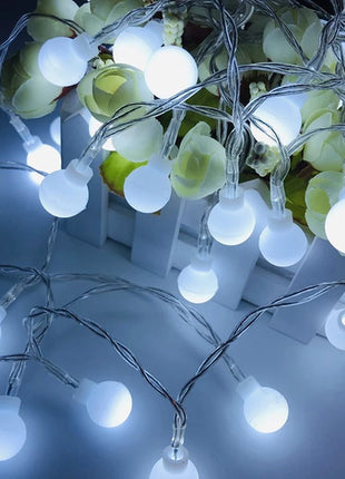 10M USB/Battery Power Ball LED String Lights Garland Lights  Outdoor