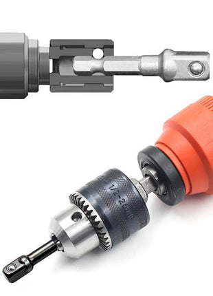 3PC Hexagonal Handle Natural Color Extension Rod 50mm Adapter 1/2