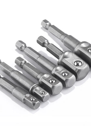 3PC Hexagonal Handle Natural Color Extension Rod 50mm Adapter 1/2