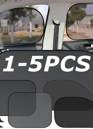 1-5Pcs Universal Car Sunshades Foldable Auto Side Window Rear