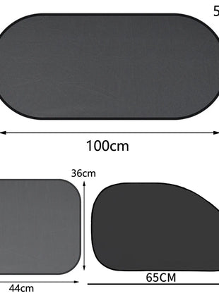 1-5Pcs Universal Car Sunshades Foldable Auto Side Window Rear