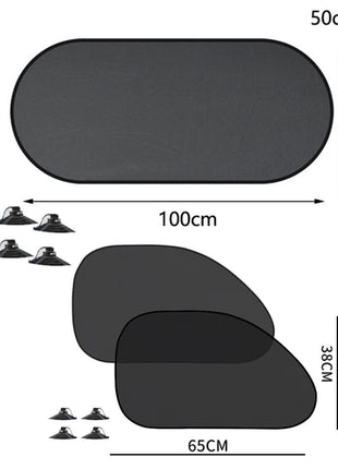 1-5Pcs Universal Car Sunshades Foldable Auto Side Window Rear