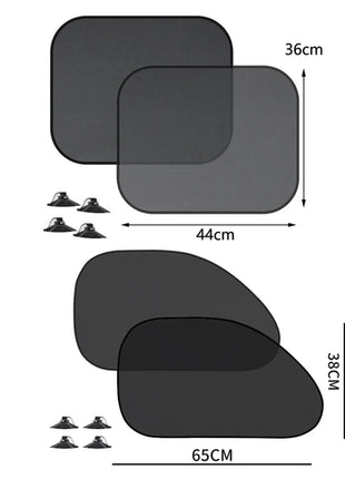 1-5Pcs Universal Car Sunshades Foldable Auto Side Window Rear