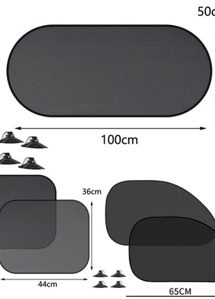 1-5Pcs Universal Car Sunshades Foldable Auto Side Window Rear