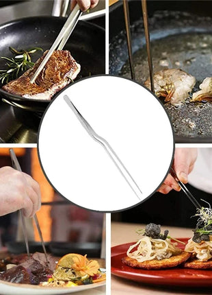 3/1Pcs Kitchen Tweezer Utensil BBQ Tweezer Food Clip Kitchen Bar Chief
