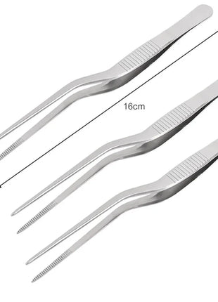 3/1Pcs Kitchen Tweezer Utensil BBQ Tweezer Food Clip Kitchen Bar Chief
