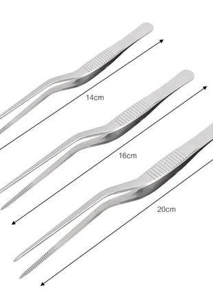 3/1Pcs Kitchen Tweezer Utensil BBQ Tweezer Food Clip Kitchen Bar Chief