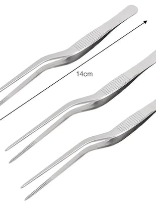 3/1Pcs Kitchen Tweezer Utensil BBQ Tweezer Food Clip Kitchen Bar Chief