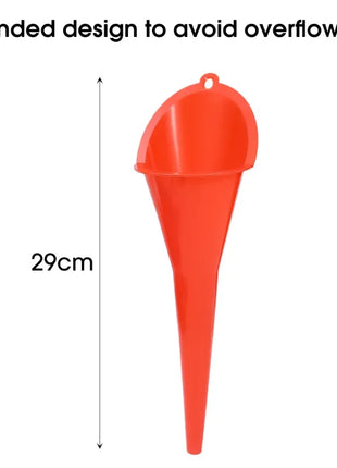 Car Long Stem Funnel Gasoline Oil Fuel Filling Tools Anti-splash