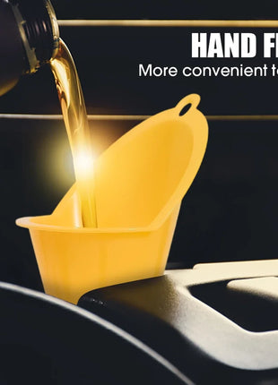 Car Long Stem Funnel Gasoline Oil Fuel Filling Tools Anti-splash