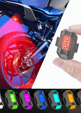 Motorcycle Light Drone Strobe Light 7 Color Mini USB LED