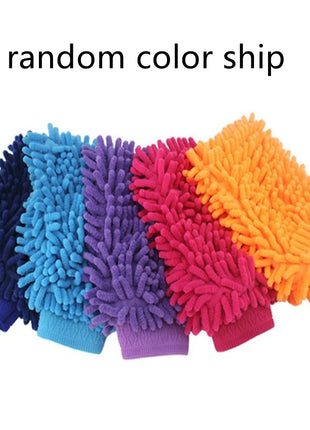 1/3/5pcs Microfiber Car Wash Gloves Auto Gloves Ultra Absorbent Wash