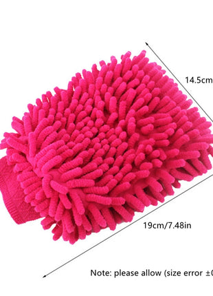 1/3/5pcs Microfiber Car Wash Gloves Auto Gloves Ultra Absorbent Wash
