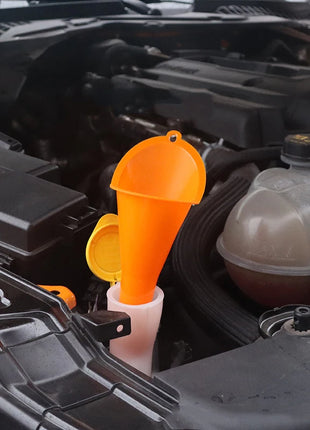 Car Long Stem Funnel Gasoline Engine Oil Fuel Filling Tool Motorcycle