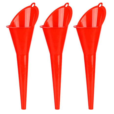 Car Long Stem Funnel Gasoline Engine Oil Fuel Filling Tool Motorcycle