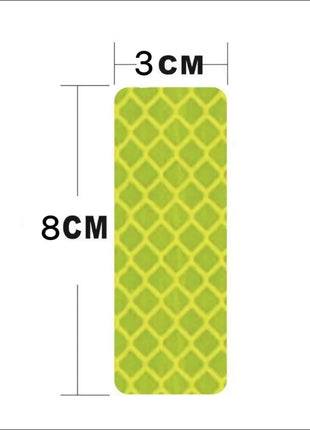 10PCS 3*8CM Car Reflector Safety Strip Stickers Auto Bumper bodywork