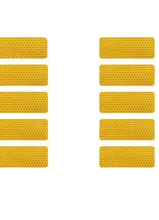 10PCS 3*8CM Car Reflector Safety Strip Stickers Auto Bumper bodywork