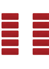 3X8cm red