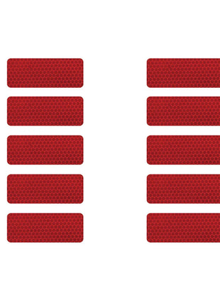 10PCS 3*8CM Car Reflector Safety Strip Stickers Auto Bumper bodywork