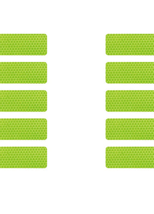 10PCS 3*8CM Car Reflector Safety Strip Stickers Auto Bumper bodywork