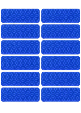 10PCS 3*8CM Car Reflector Safety Strip Stickers Auto Bumper bodywork