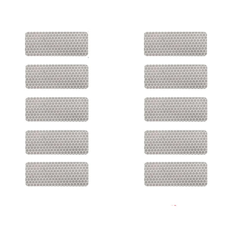 10PCS 3*8CM Car Reflector Safety Strip Stickers Auto Bumper bodywork