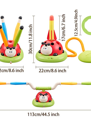 4 Styles Ladybug Multifunction Exercise Machine Ferrule Jump Rocket