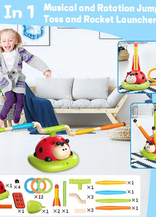 4 Styles Ladybug Multifunction Exercise Machine Ferrule Jump Rocket