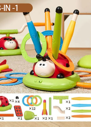 4 Styles Ladybug Multifunction Exercise Machine Ferrule Jump Rocket