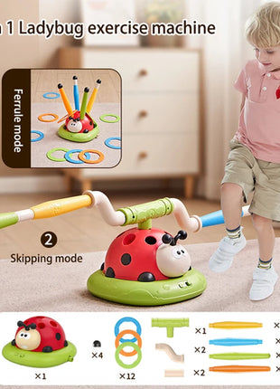 4 Styles Ladybug Multifunction Exercise Machine Ferrule Jump Rocket