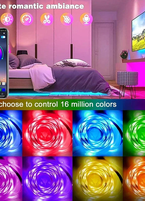USB LED Strip Lights APP Control Color Changing 5050 RGB Led Light