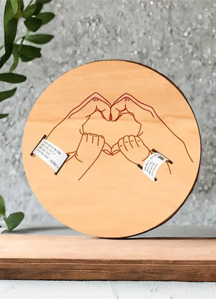 Newborn Engraved Keepsake Holder Photography Accessories  Personalized