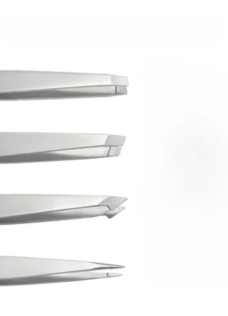 4Pcs Tweezers Set-Precision Eyebrow And Facial Hair Debris And