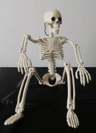 Halloween Movable Skeleton Fake Human Skull Bones Halloween Party Home