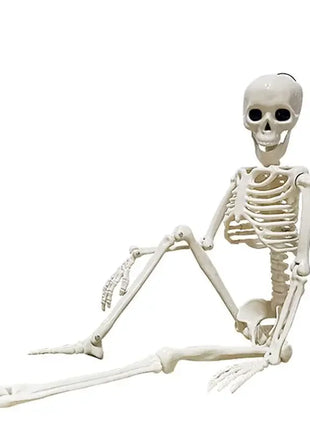 Halloween Movable Skeleton Fake Human Skull Bones Halloween Party Home