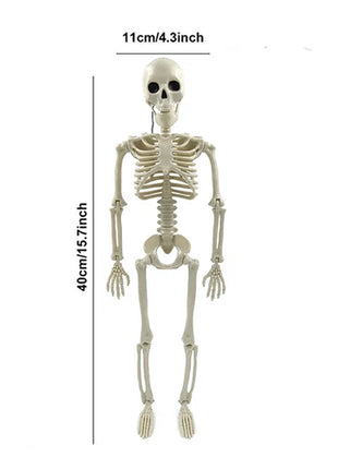 Halloween Movable Skeleton Fake Human Skull Bones Halloween Party Home