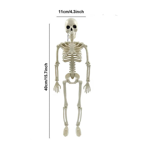 Halloween Movable Skeleton Fake Human Skull Bones Halloween Party Home