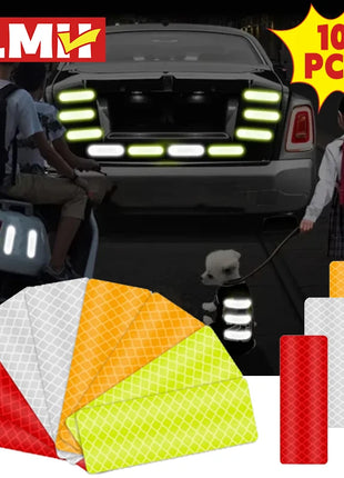 Car Wheel Hub Reflective Stripes Door Safety Opening Warning Sticker