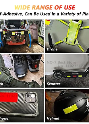 Car Wheel Hub Reflective Stripes Door Safety Opening Warning Sticker
