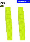 10PCS Green-3x8cm